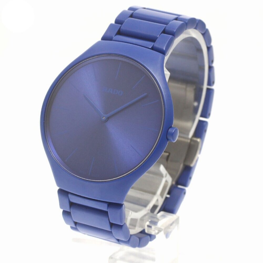 RADO True Thinline Couleur Corbusier blue Dial Quartz Men's - Picture 3 of 7